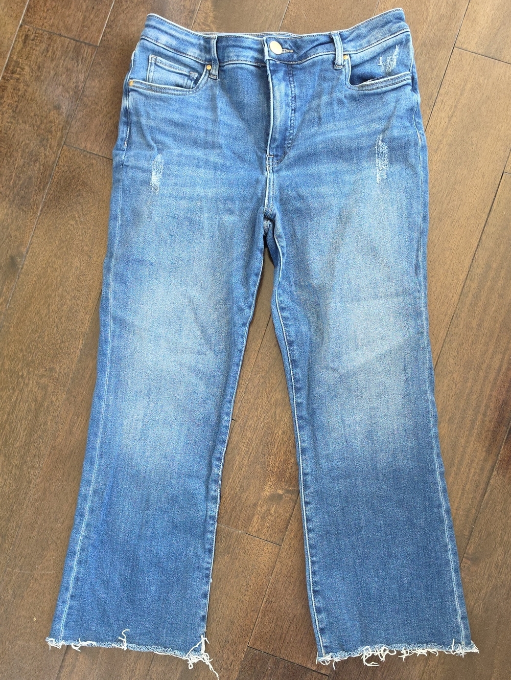 KUT from the Kloth Kelsey Fab Ab Ankle Flare High Rise Jeans 10P